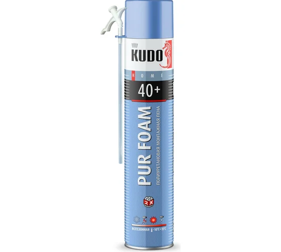 Пена монтажная  Kudo 40+ с трубочкой 920гр